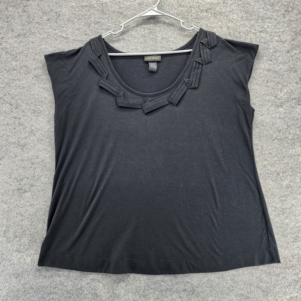 Lane Bryant Shirt Womens 18/20 Sleeveless Black